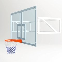 Duvara Monte Basketbol Potası Mekanik Cam (AK) Panya 10 mm 105x180