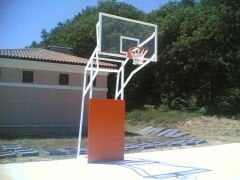 4 Direk Sabit Model 10 mm Cam (Ak) Panya Basketbol Potası